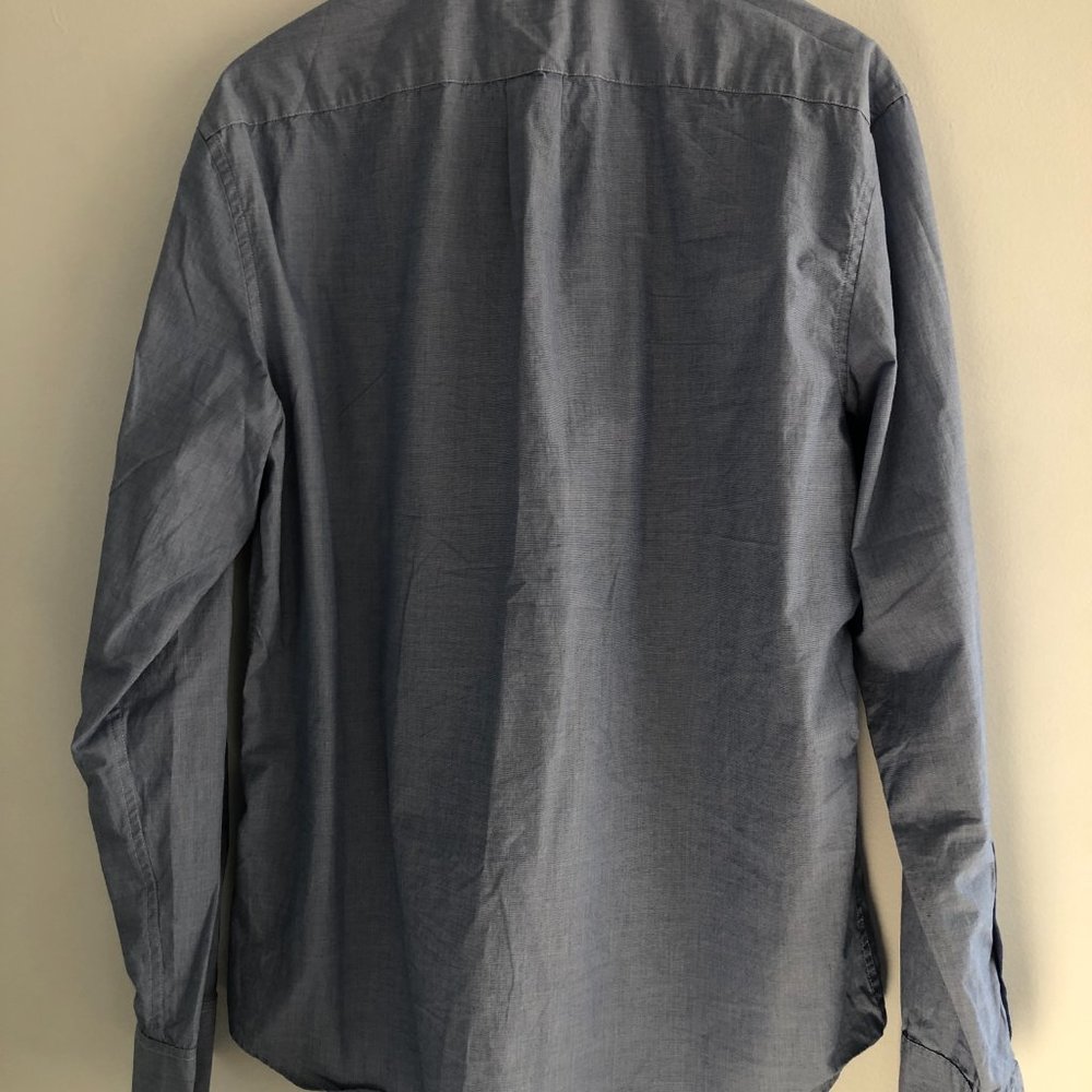 Blue cotton button down - Picture 3 of 3